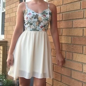 FLORAL CHIFFON DRESS